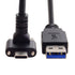 JSER Down Up Angled USB 3.1 Type-C Dual Screw Locking to Standard USB3.0 Data Cable 90 Degree for Camera
