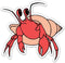 Sticker Mine Hermit Crab Sticker - 3" Laptop Sticker - Waterproof Vinyl for Car,