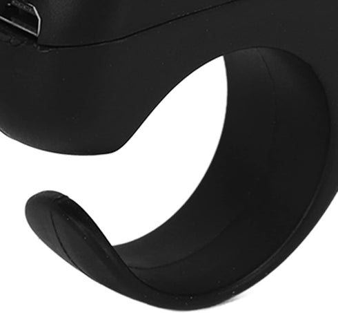 Bluetooth Remote Control Page Turner, Phone Remote Control Ring for iOS, Android, Click Like Selfie Device (Black)