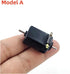HHBL8I 16mm/20mm 12V 18V 24V Mini Electric Motor DC High Speed NdFeB Magnetic Engine Dual Shaft DIY RC Rail Train Toy