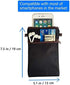 Tainada Women Crossbody Shoulder Travel Zippered Wallet Purse Clutch Phone Bag with Detachable Strap, Floral Pattern