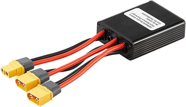 Electric Bike Dual Battery Discharge Converter 30A 24-72VDC, Dual Battery Pack Switch Balancer with XT60 Plug for 500w