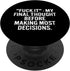 Fuck It My Final Thought Funny Adult Humor PopSockets Swappable PopGrip