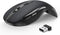 TECKNET Folding Wireless Mouse, 2.4G Travel Mouse Portable 3 Adjustable DPI 2000/1500/1000 Compatible