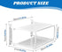 Tookie 2 Layers Projector Shelf, Wall Mount Double Floating Shelf Under TV Entertainment for Projector Router Camera