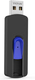 VICFUN 10 Pack 128MB 2.0 128MB, Pack USB Flash Drives USB Flash Drive Slide Retractable USB Memory Stick Multi-Color