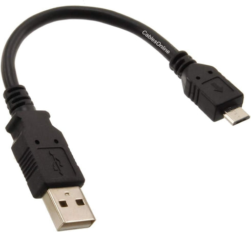 CablesOnline 5-PACK 6 inch USB 2.0 A-Type Male to Micro-B Male Charge & Sync Cable