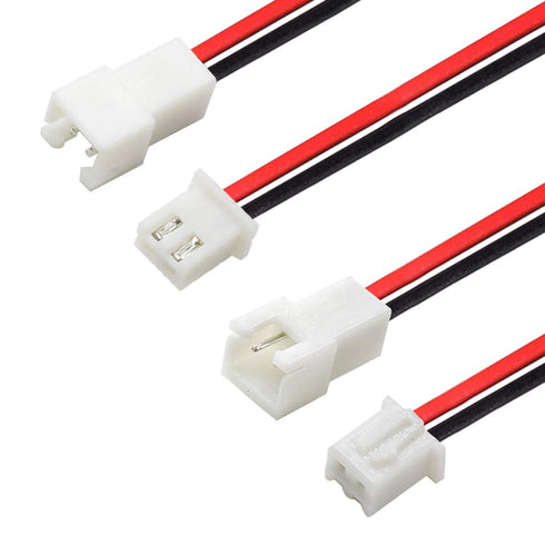 JST XH2.54 2Pin Micro Female and Male Connection Plug - 200mm Wire Cable (10 Pairs)