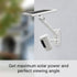 Holicfun 2-in-1 Wall Mount for Security Camera and Solar Panel, Compatible with Ring, Eufy, Arlo, Wyze - White