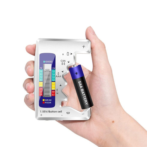 Digital Battery Tester, LCD Display Checker for AA/AAA 9V Button Cell Capacity