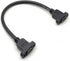 GXMRHWY 30CM HDMI Female to HDMI Female Data Transfer Cable Adapter High Speed Extension Cable with Screws