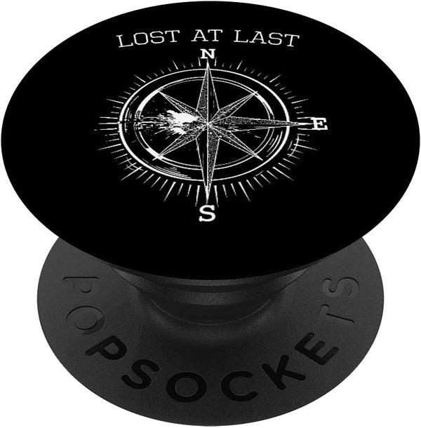 Broken Compass Vintage Camping Hiking Adventure PopSockets Swappable Grip for Phones & Tablets