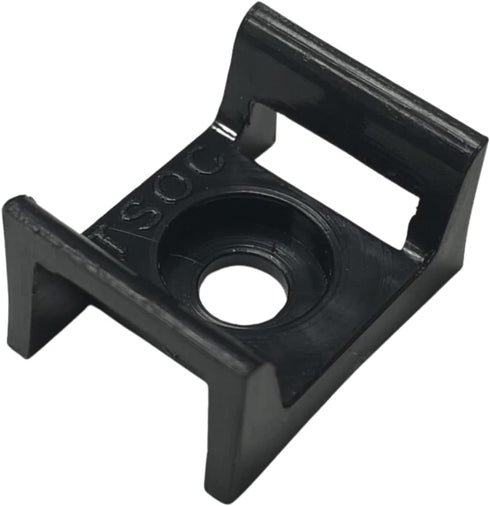Cable TIE Saddle Mount for 1/2" Width Velcro Ties and ONE Wraps - 25PCS/PKG, Black (TV-14SBK aka AX100781)