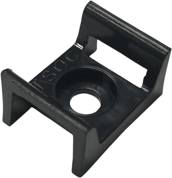 Cable TIE Saddle Mount for 1/2" Width Velcro Ties and ONE Wraps - 25PCS/PKG, Black (TV-14SBK aka AX100781)