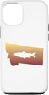 Montana Salmon Fishermen Montana Salmon Fishing State Map of Montana Case for iPhone 12/12 Pro