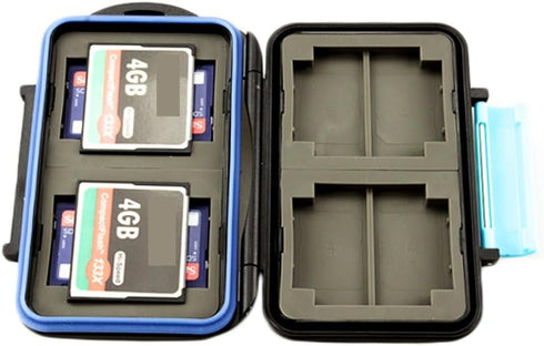 JJC MC-2 Waterproof Holder Storage Case for 4PCS CompactFlash and 8PCS SecureDigital