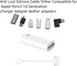 Silicone Anti-Lost Cable Tether/Keeper/Holder Compatible for Original Apple Pencil 1st Generation Charging Charger Adapter,USB C to Lightning Adapther and More