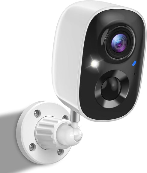 Wireless Outdoor Security Cameras, Battery Powered, AI Motion Detection, 2K Color Night Vision, 2-Way Talk