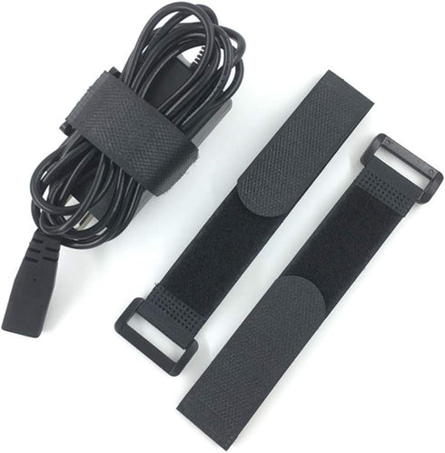 10 Pack Fastening Nylon Strap with Buckle, Reusable Self-Adhesive Hook and Loop Cable Securing Straps
