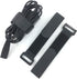 10 Pack Fastening Nylon Strap with Buckle, Reusable Self-Adhesive Hook and Loop Cable Securing Straps