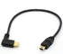 Angle USB Type C to Micro USB Cable, 90 Degree USB-C Male to Micro-B Male Adapter for Charging