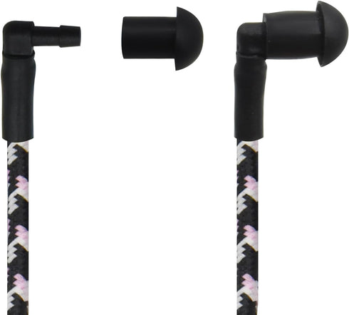 Replacement Braided Nylon Surveillance Acoustic Coil Tube for Radio Earpiece, Moisture Resistant Fiber Mesh Colorful