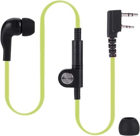 Walkie Talkie Earpiece with Mic, 2Pin 2.5mm & 3.5mm Single Wire Headphone, Universal Walkie Talkie Headset, Two Way