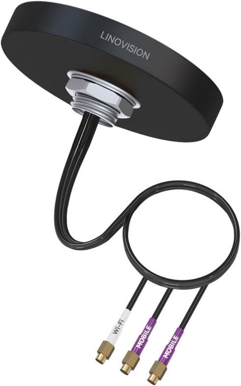 LINOVISION 4G LTE MIMO and WiFi 3-in-1 Combo Antenna, 2X 4G LTE and