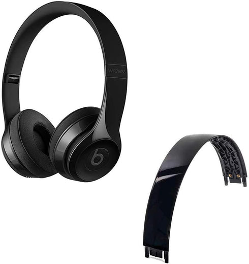 Beats Solo 3.0 & Solo 2.0 Wireless Headband Replacement - Black Repair Parts for Over-Ear Headphones.