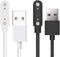 Lamshaw Magnetic USB Charging Cable Replacement Charger for VKAROOD KC88 Smart Watch, 1.43 Inches (2 Pack-Black+White)