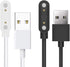 Lamshaw Magnetic USB Charging Cable Replacement Charger for VKAROOD KC88 Smart Watch, 1.43 Inches (2 Pack-Black+White)