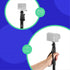 JOBY Compact Monopod 2-in-1, Camera/Action Cam with Ball Head, Universal ¼-20” Mount Compatible with GoPro, DSLR