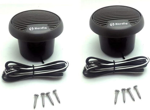 Herdio 3 Inch Waterproof Marine Speakers, Full Range Audio Stereo System, MAX Power 140 W (Pair) for Motorcycle, Boat,