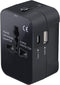 Portable Worldwide Universal Power Adapter Converter, All in One International Wall Charger with USB Ports