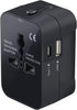 Portable Worldwide Universal Power Adapter Converter, All in One International Wall Charger with USB Ports