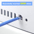 VCE 50-Pack RJ45 Cat6 Pass Through Connectors, Gold Plated Cat 6/Cat 5e RJ45 Ends for Solid or Stranded UTP Network