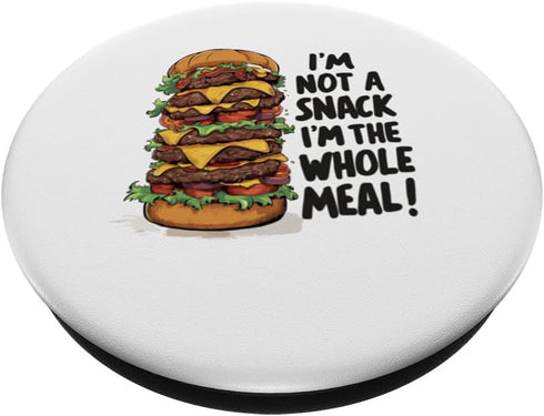 Burger for a Burger lovers fast food fans and grillers PopSockets Standard PopGrip