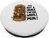 Burger for a Burger lovers fast food fans and grillers PopSockets Standard PopGrip