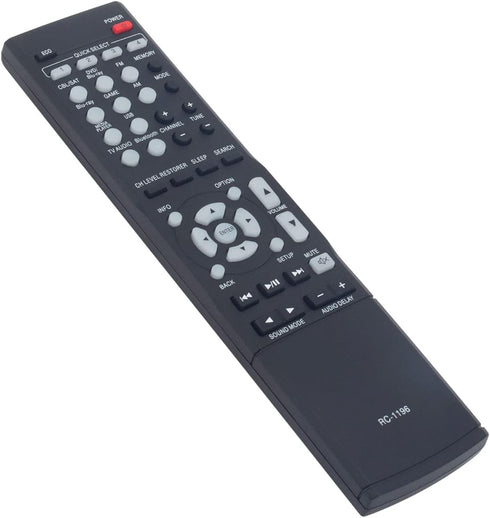 RC-1196 RC1196 Replacement Remote Control for Denon Receiver Models AVR-S510, AVR-S500BT, and More