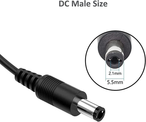 Generic 4-Plug 4-Way 4CH, 8CH 16CH Guy-Tech Tip Splitter Power Cord Cable Compatible with SANNCE and Channel HDMI
