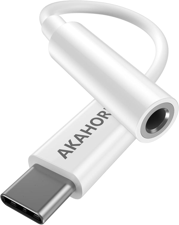USB-C to 3.5 mm Headphone Jack Adapter, Type C Aux Audio Adapter Compatible with iPhone 15 and Other USB C Devices