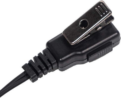 Walkie Talkie Earpiece Headset with Mic PTT for Kenwood Puxing Wouxun Hytera Two Way Radio 2 pin, 2 Pack