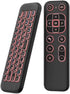 iPazzPort Mini Air Mouse Remote Keyboard with 7-Color Backlight for Android TV Box,