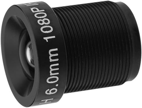CCTV Camera Lens 6mm, 2 Million Pixels, 24-Hour IR Security Camera Lens, Suitable for 1/3 and 1/4 Inch CCD