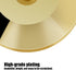 Speaker Base Pad, 8 Pcs Gold Universal Copper Speaker Spikes Isolation Stand Feet Cone Base Mats Floor Disc
