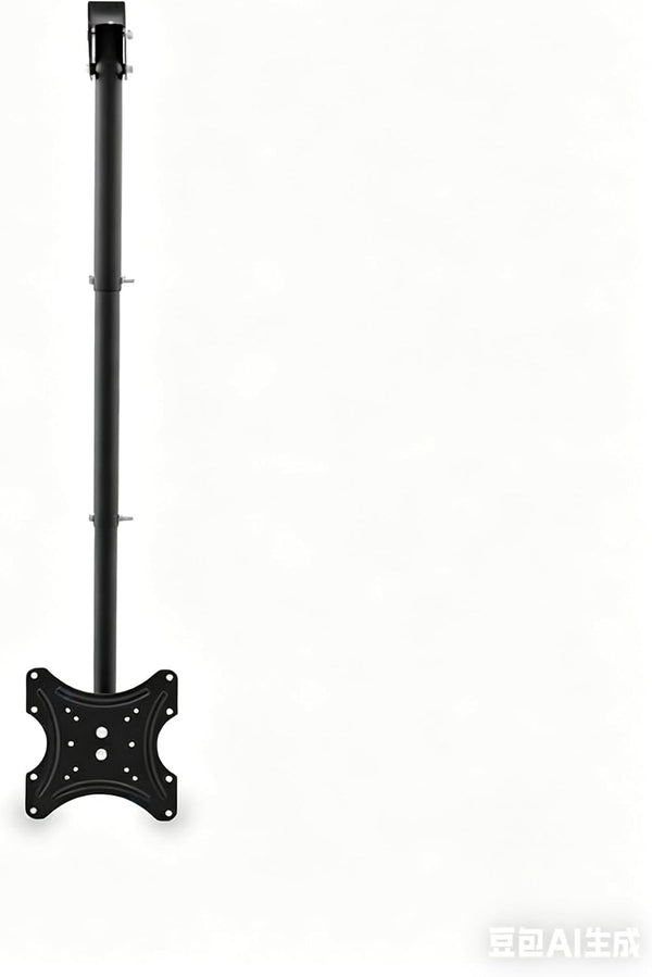 Generic Ceiling TV Mount,360 Swivel & Tilt (-15/+5), Height Adjustable Retractable Pole, Fits