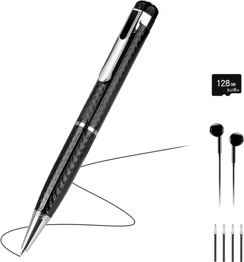 TIISIFANG 128GB Voice Recorder with Noise Cancellation - Clear Audio Recording for Meetings,