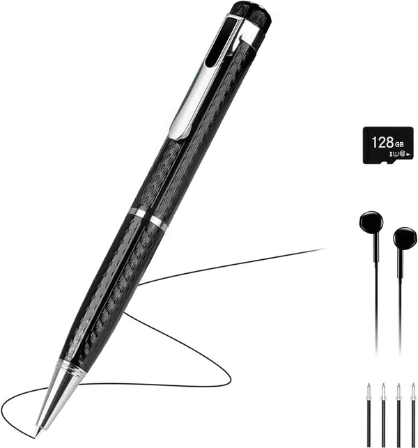 TIISIFANG 128GB Voice Recorder with Noise Cancellation - Clear Audio Recording for Meetings,