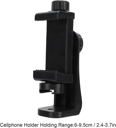 Cyrank 360 Tripod Phone Mount Holder Head Standard Screw Adapter Degree Rotatable Digtal Camera Bracket for Most