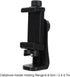 Cyrank 360 Tripod Phone Mount Holder Head Standard Screw Adapter Degree Rotatable Digtal Camera Bracket for Most